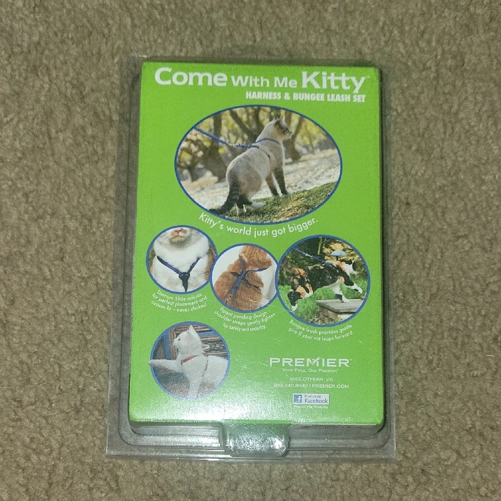 Premier Kitty Harness & Leash Set - Blue